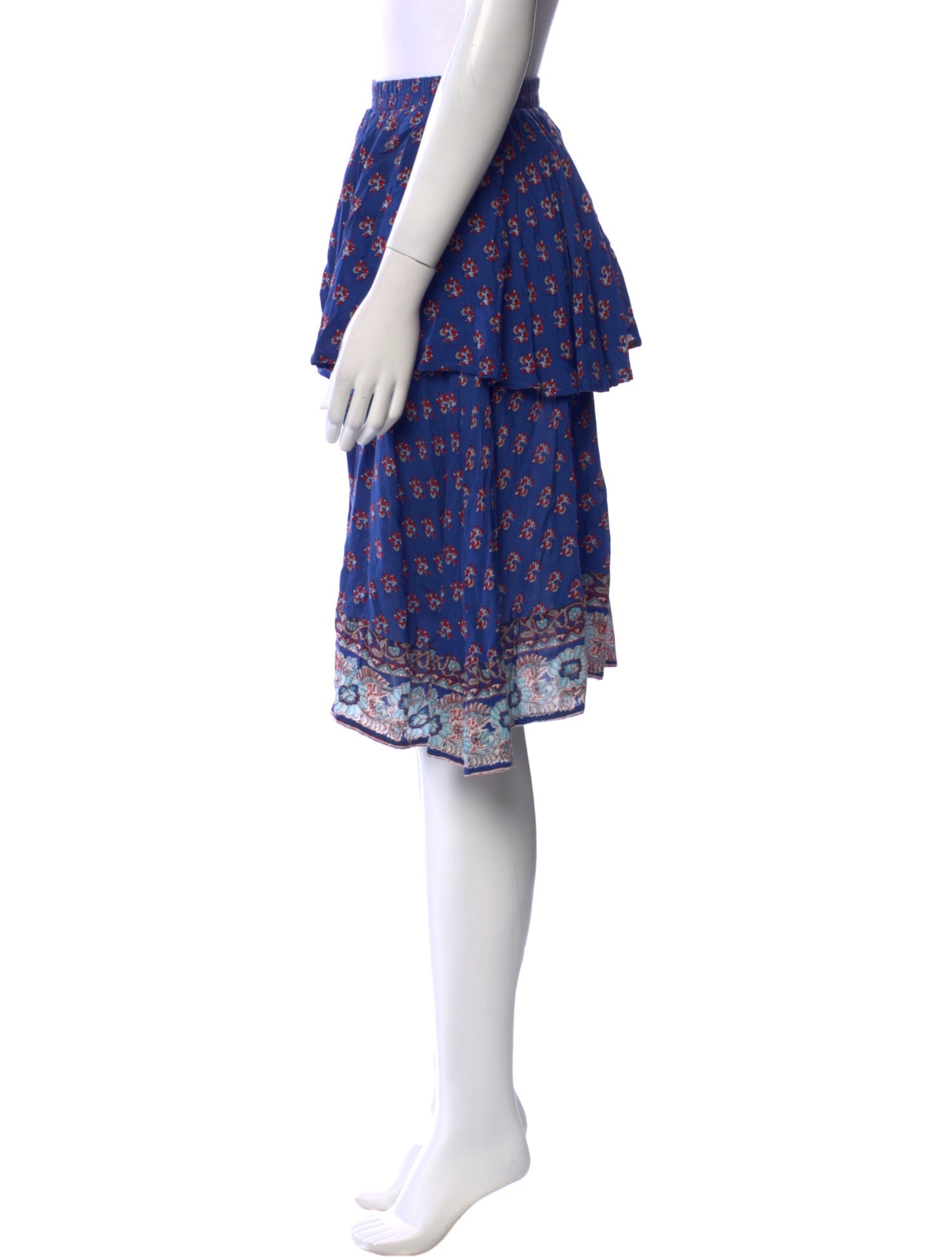 Faithfull The Brand Floral Print Knee-Length Skirt