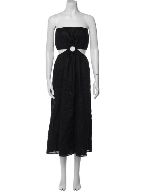 Faithfull The Brand Linen Midi Length Dress
