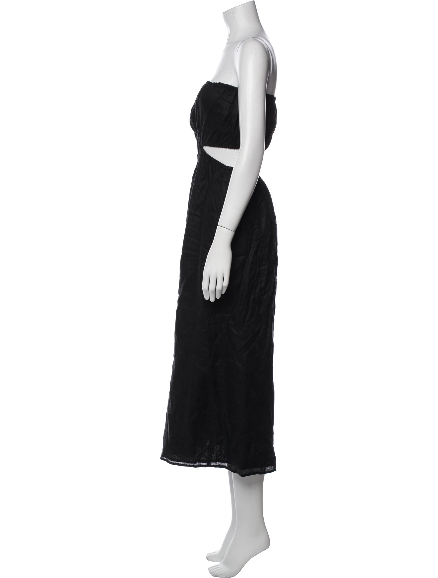 Faithfull The Brand Linen Midi Length Dress