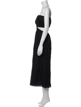 Faithfull The Brand Linen Midi Length Dress