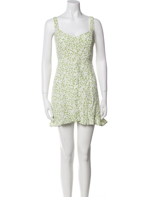 Faithfull The Brand Floral Print Mini Dress