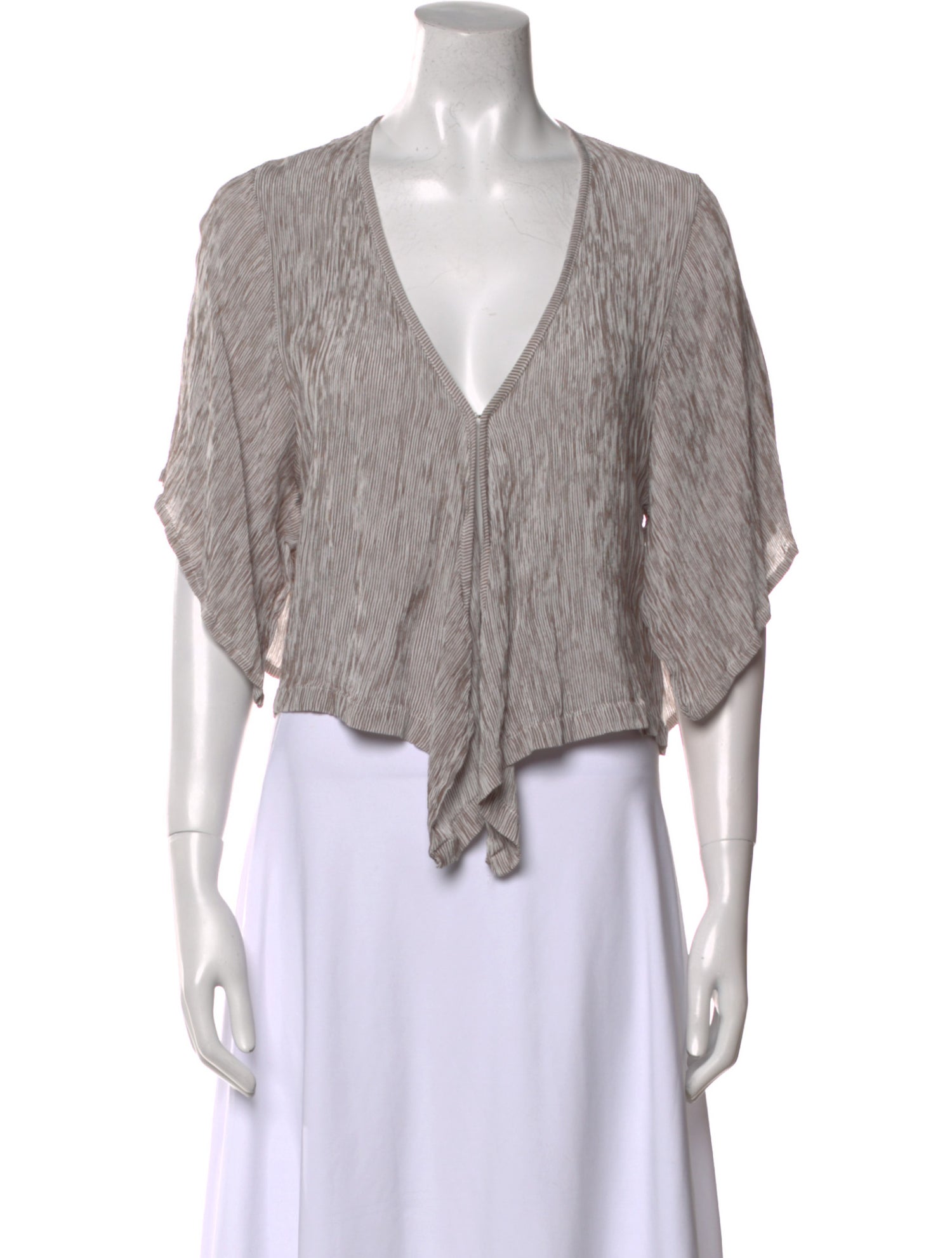 Faithfull The Brand Printed V-Neck Crop Top