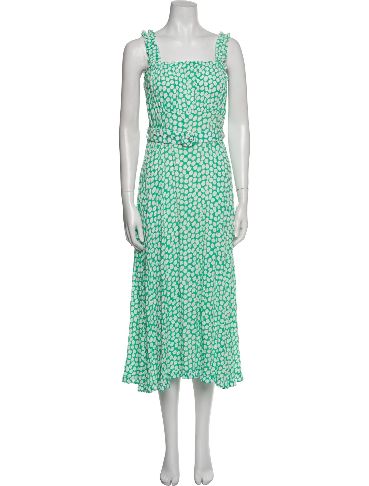 Faithfull The Brand Floral Print Midi Length Dress