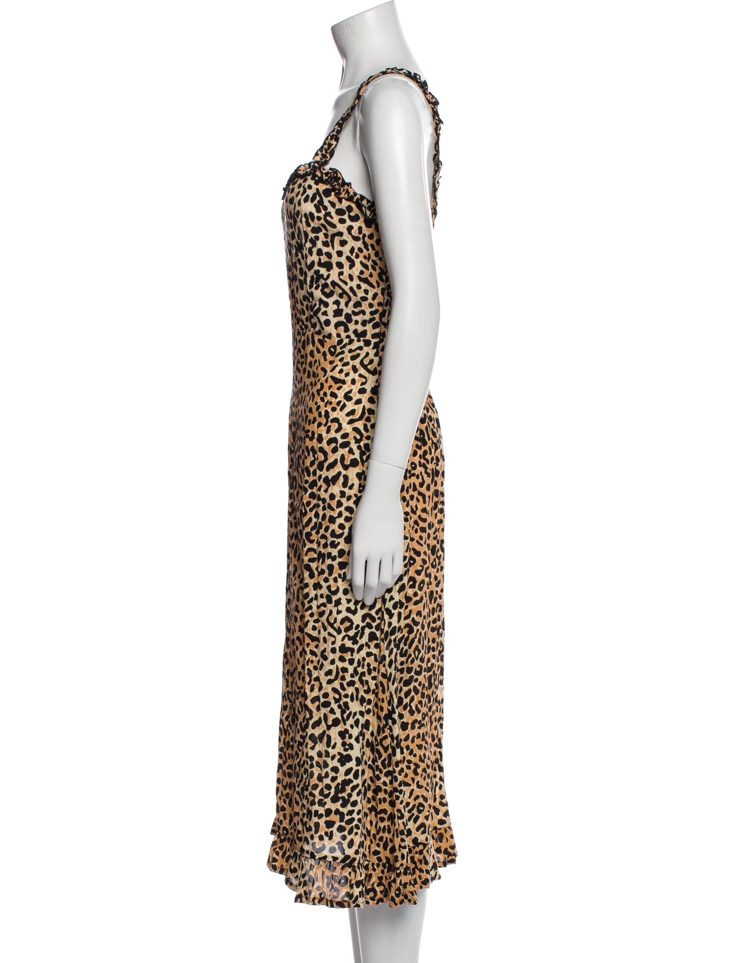 Faithfull The Brand Animal Print Long Dress
