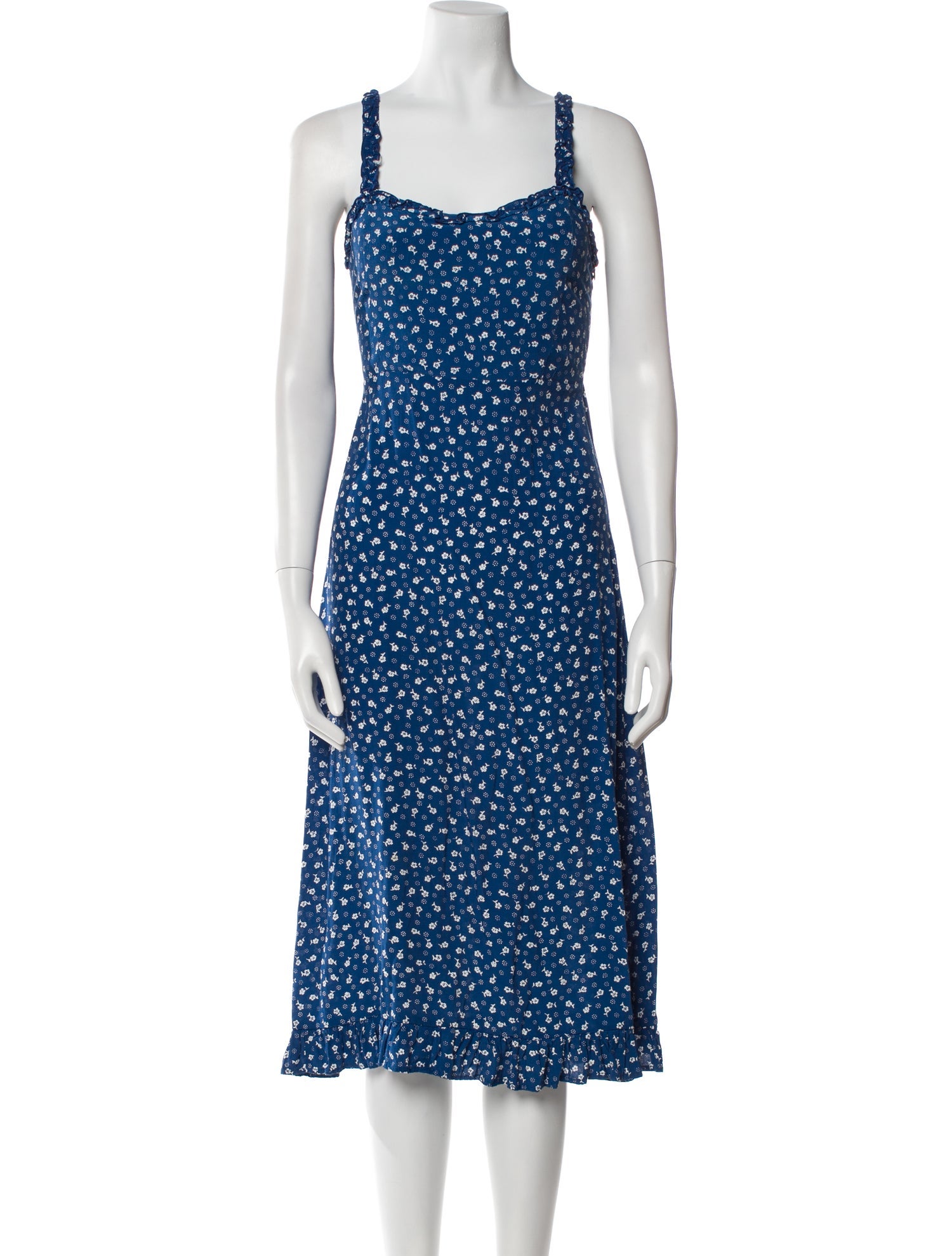 Faithfull The Brand Floral Print Midi Length Dress