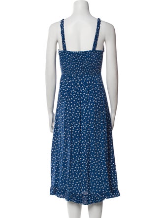 Faithfull The Brand Floral Print Midi Length Dress