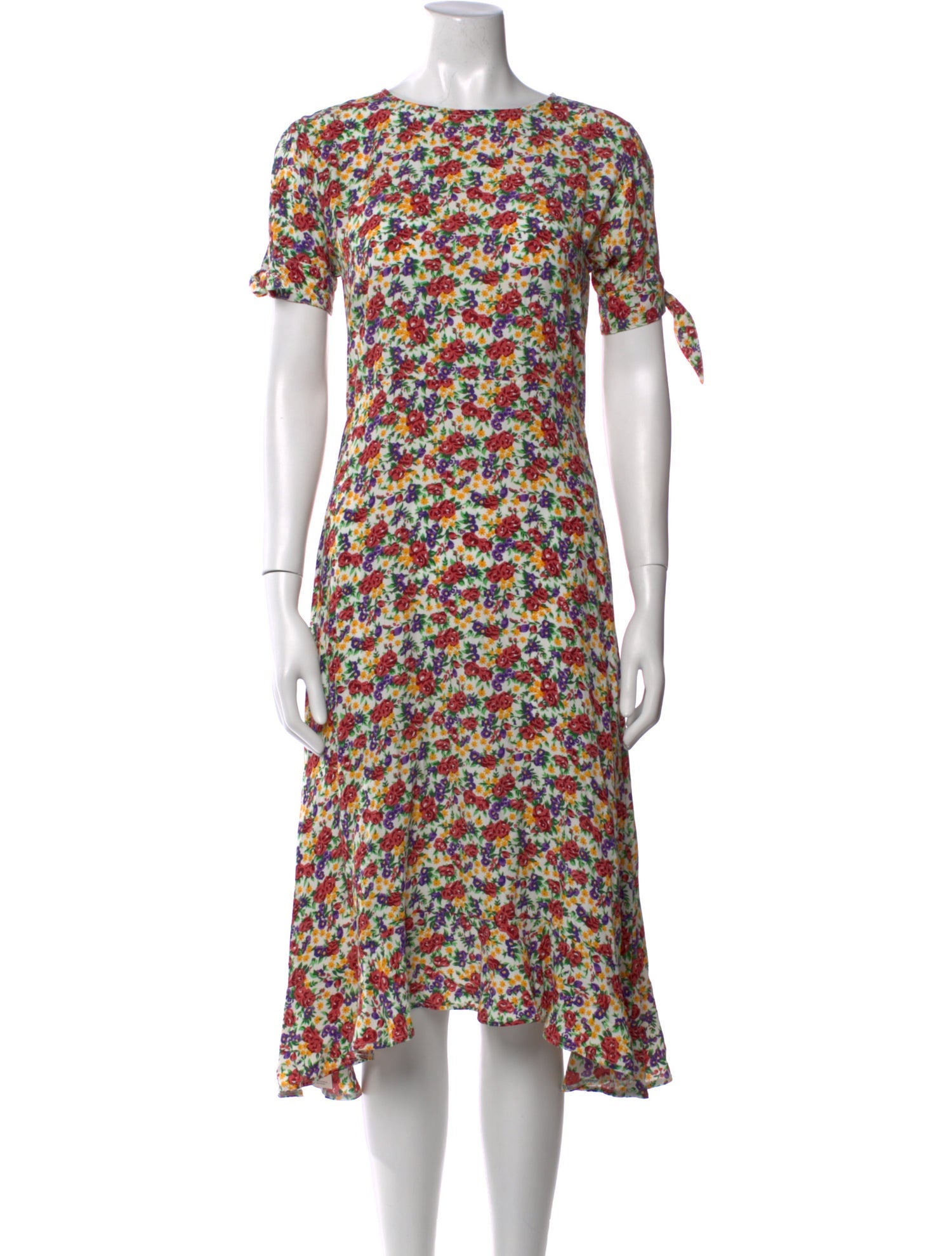 Faithfull The Brand Floral Print Midi Length Dress