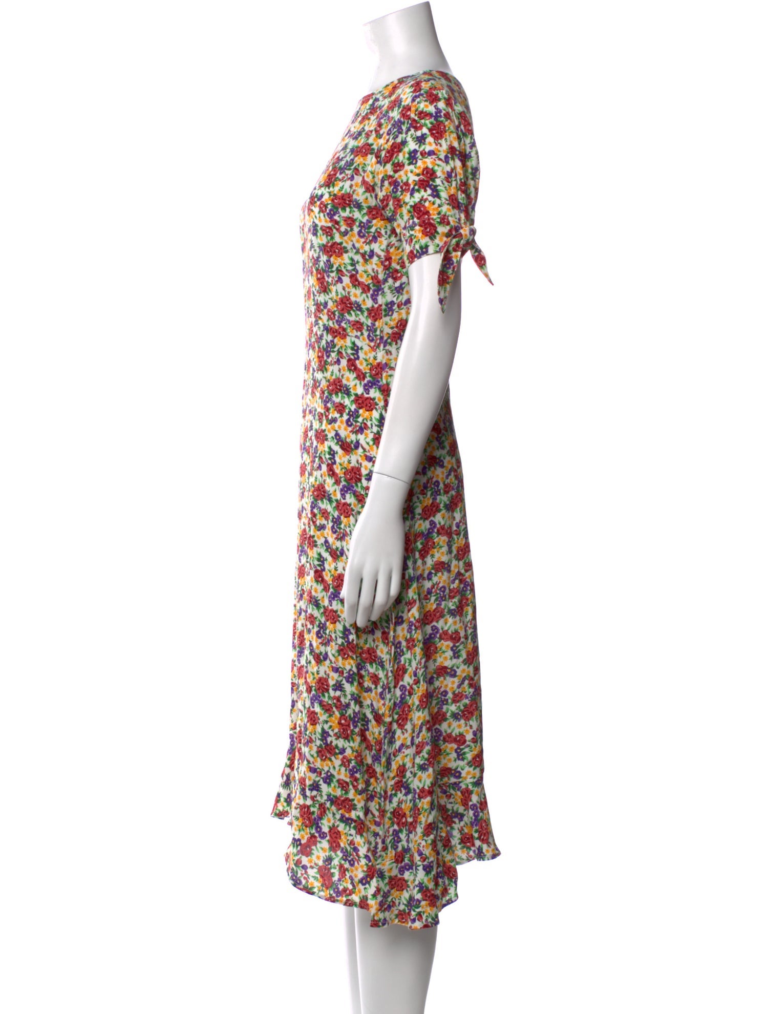 Faithfull The Brand Floral Print Midi Length Dress