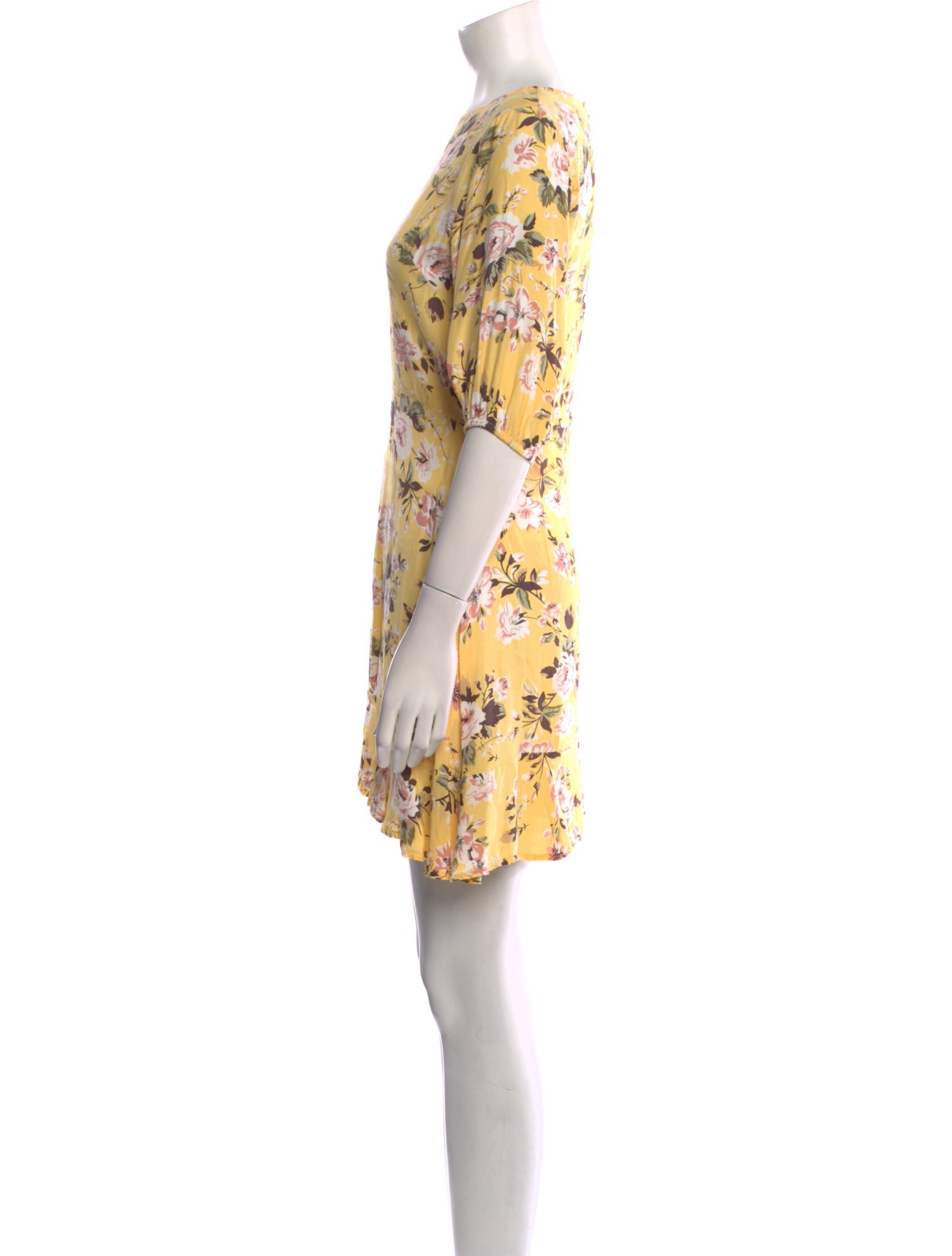Faithfull The Brand Floral Print Mini Dress