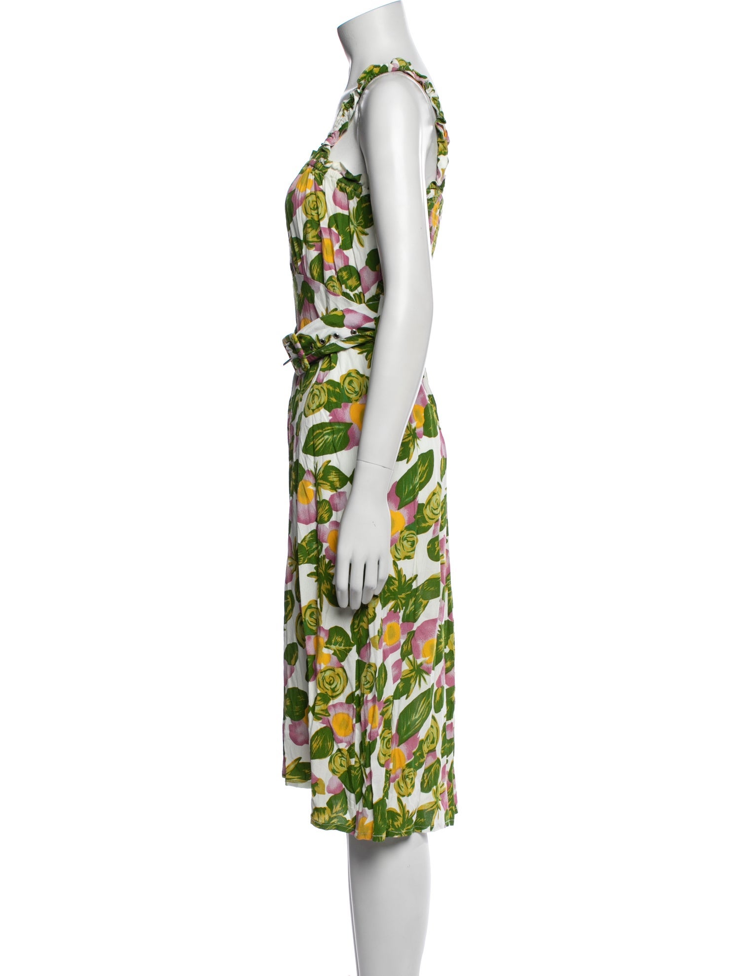 Faithfull The Brand Floral Print Midi Length Dress