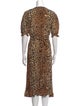Faithfull The Brand Animal Print Midi Length Dress