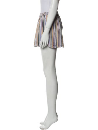 Faithfull The Brand Striped Mini Shorts