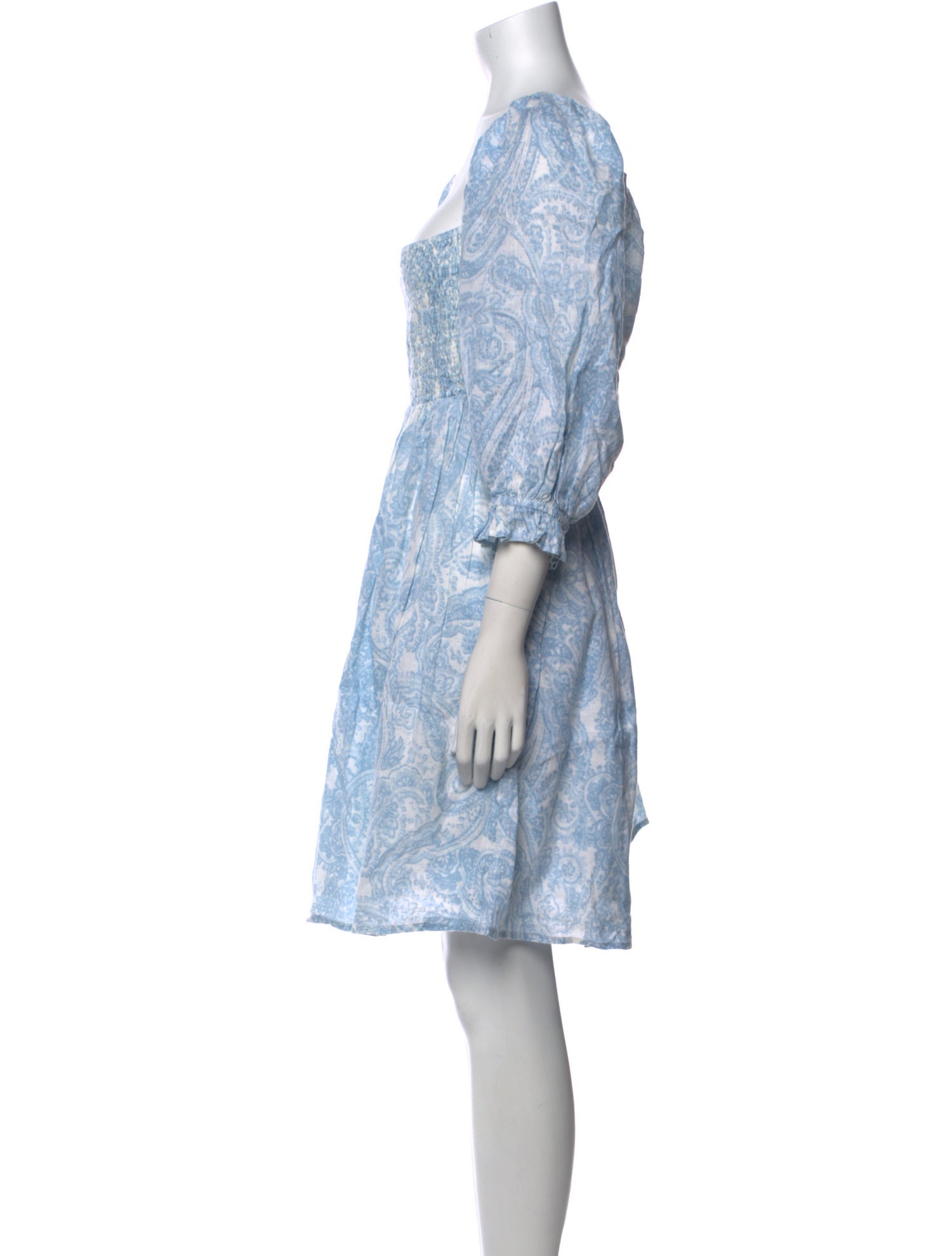 Faithfull The Brand Linen Knee-Length Dress