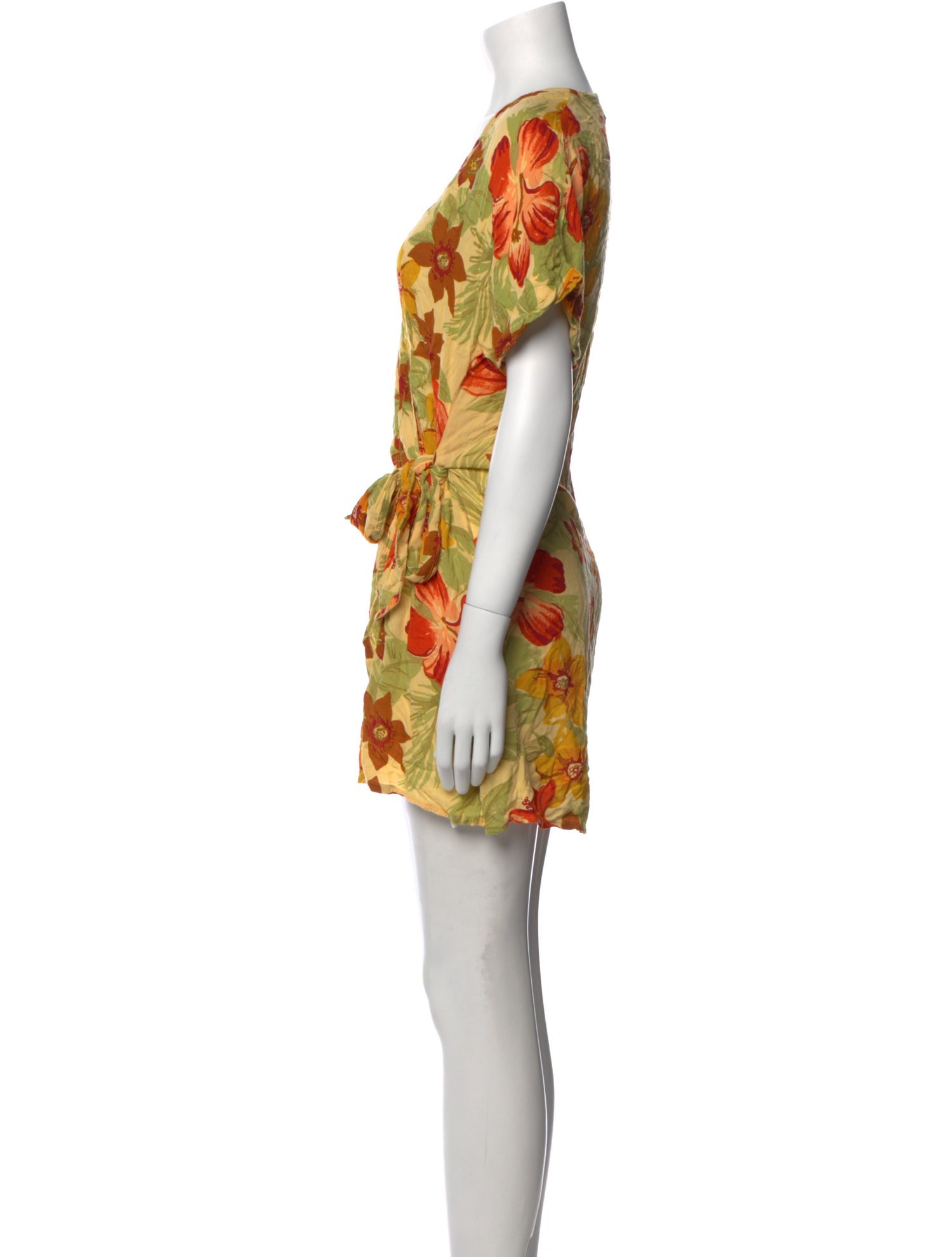 Faithfull The Brand Floral Print Mini Dress