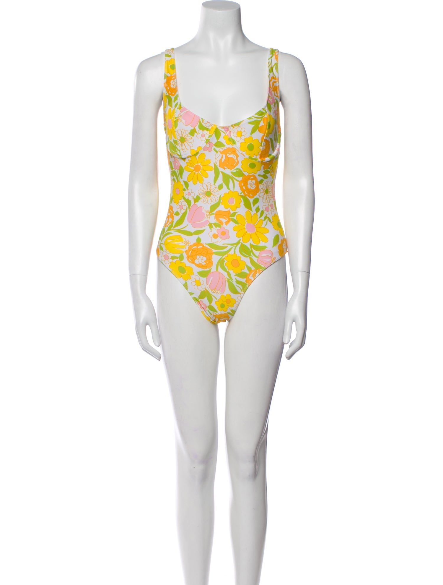 Faithfull The Brand Floral Print One-Piece w/ Tags
