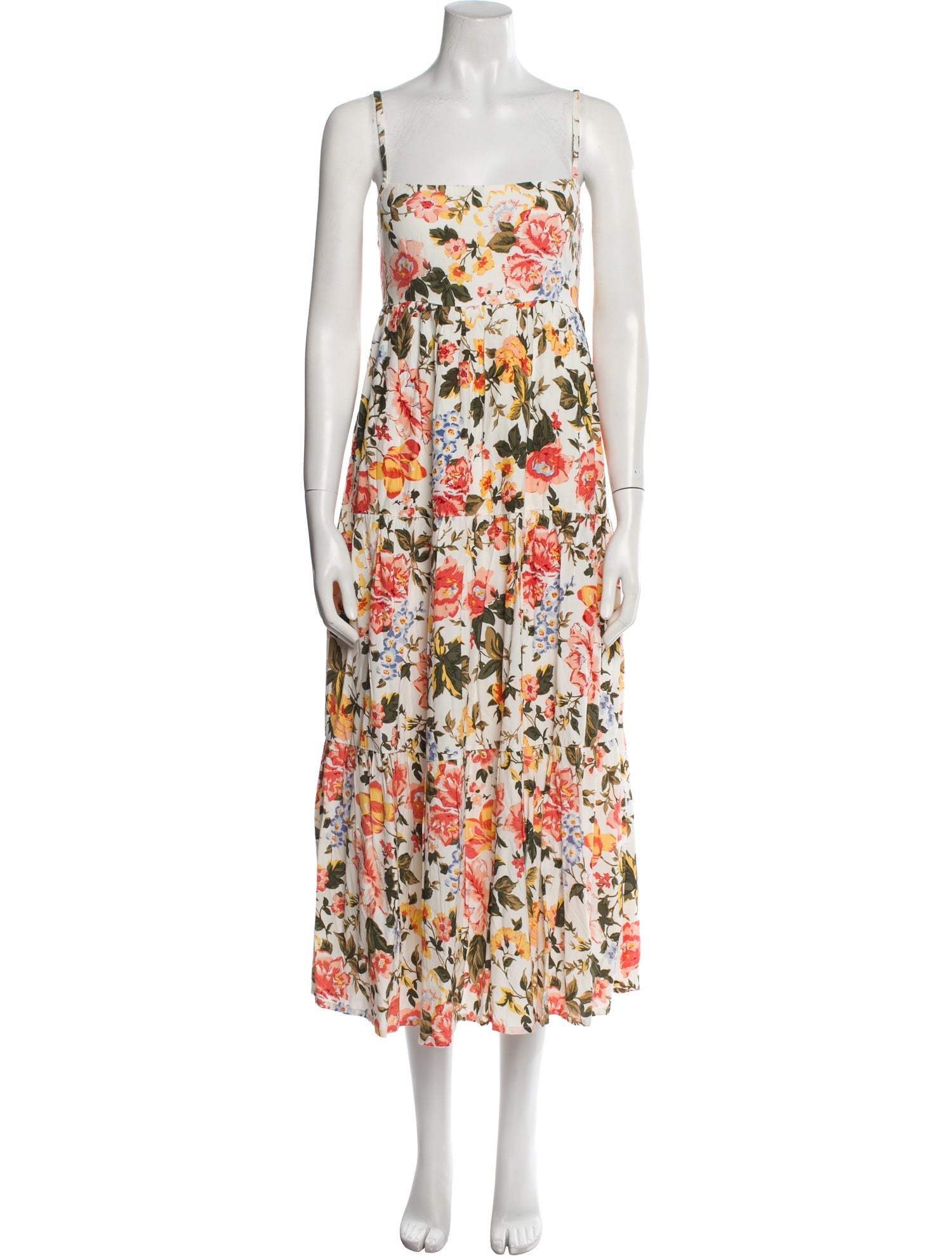 Faithfull The Brand Floral Print Long Dress