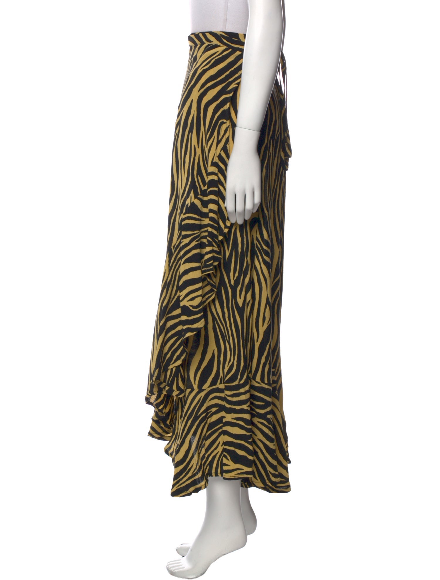 Faithfull The Brand Animal Print Long Skirt