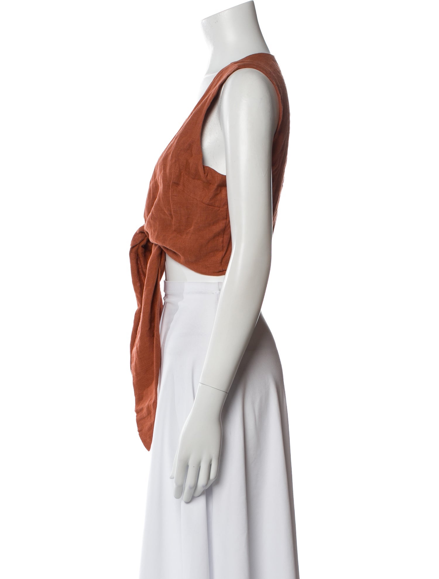 Faithfull The Brand V-Neck Sleeveless Crop Top