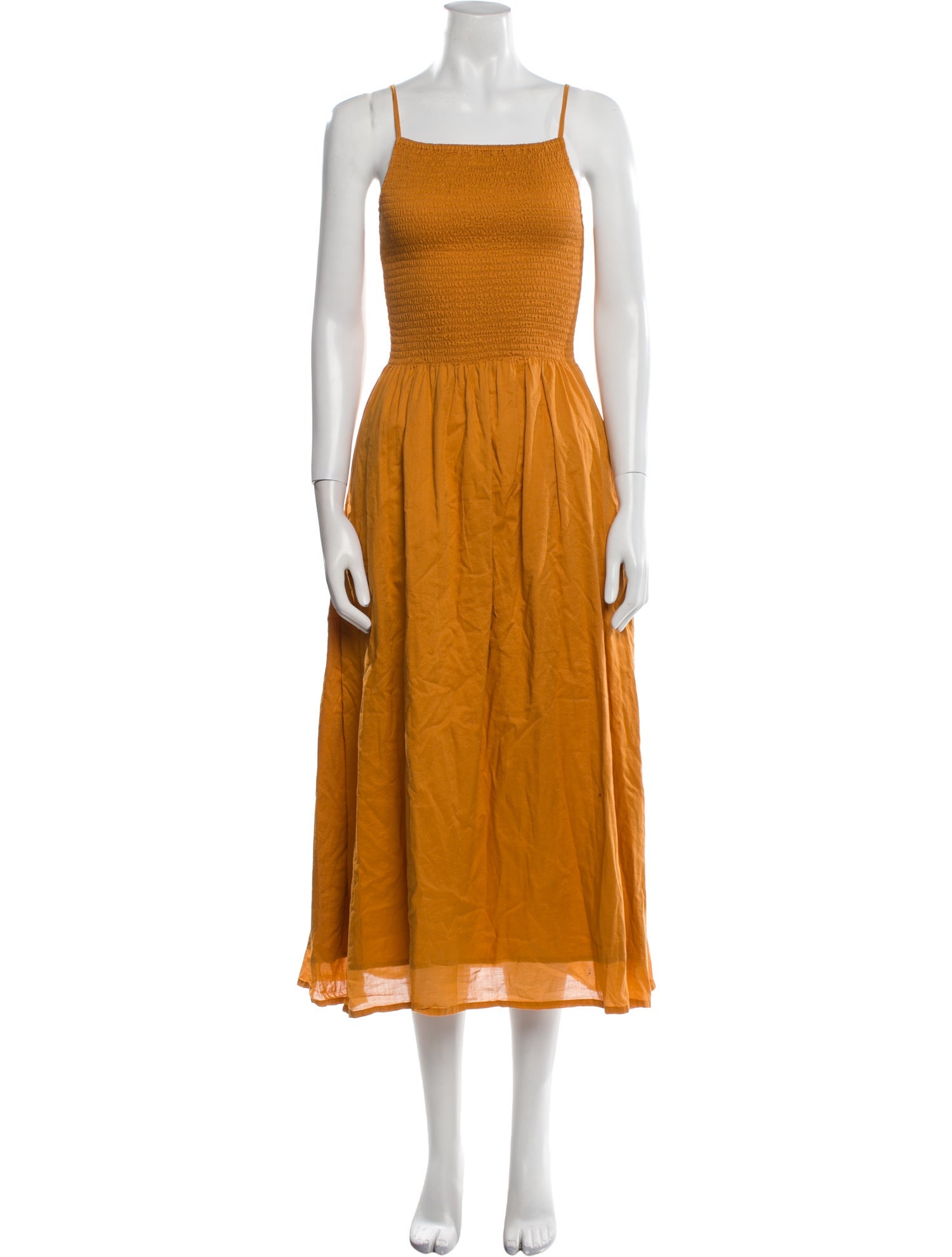 Faithfull The Brand Square Neckline Long Dress