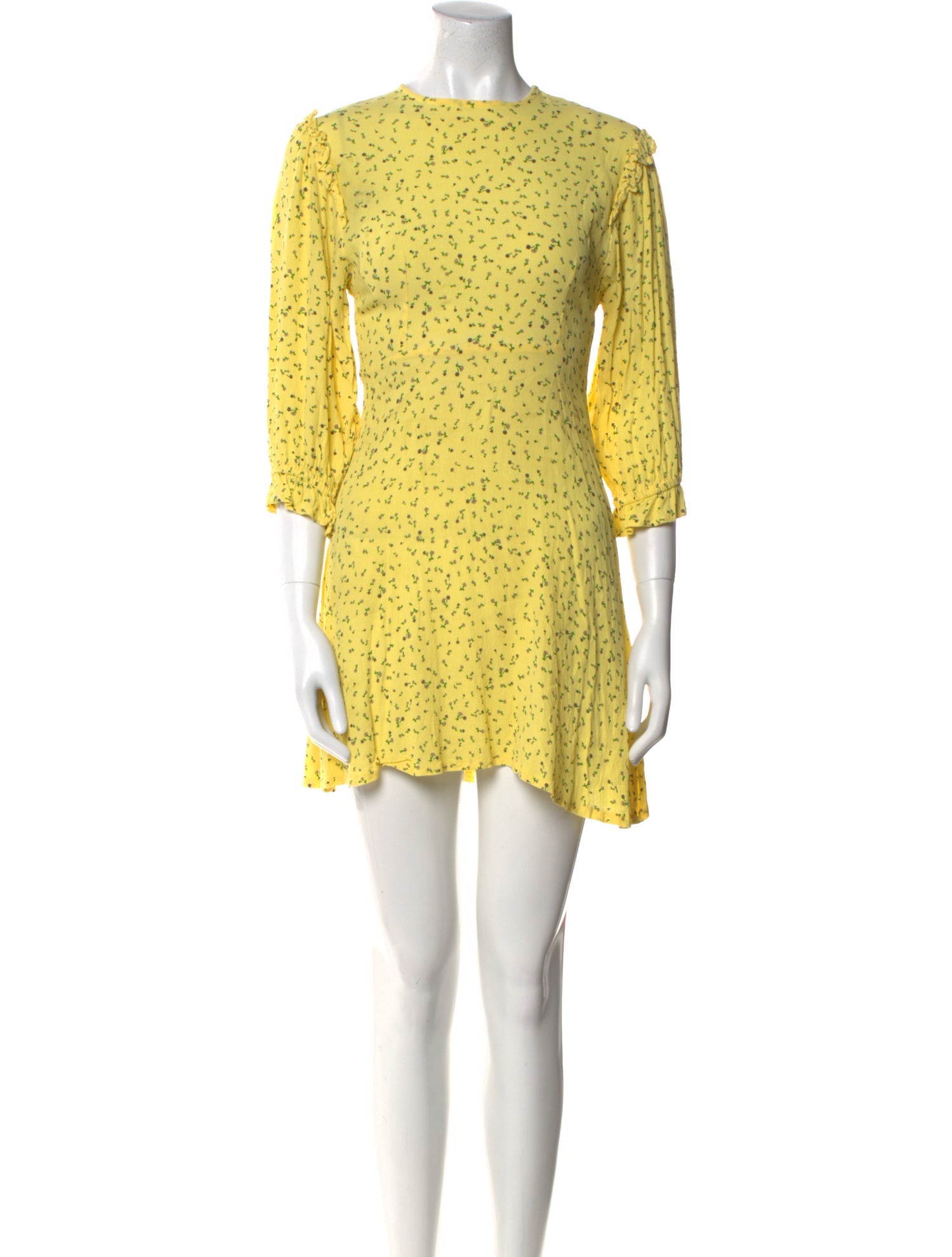 Faithfull The Brand Floral Print Mini Dress