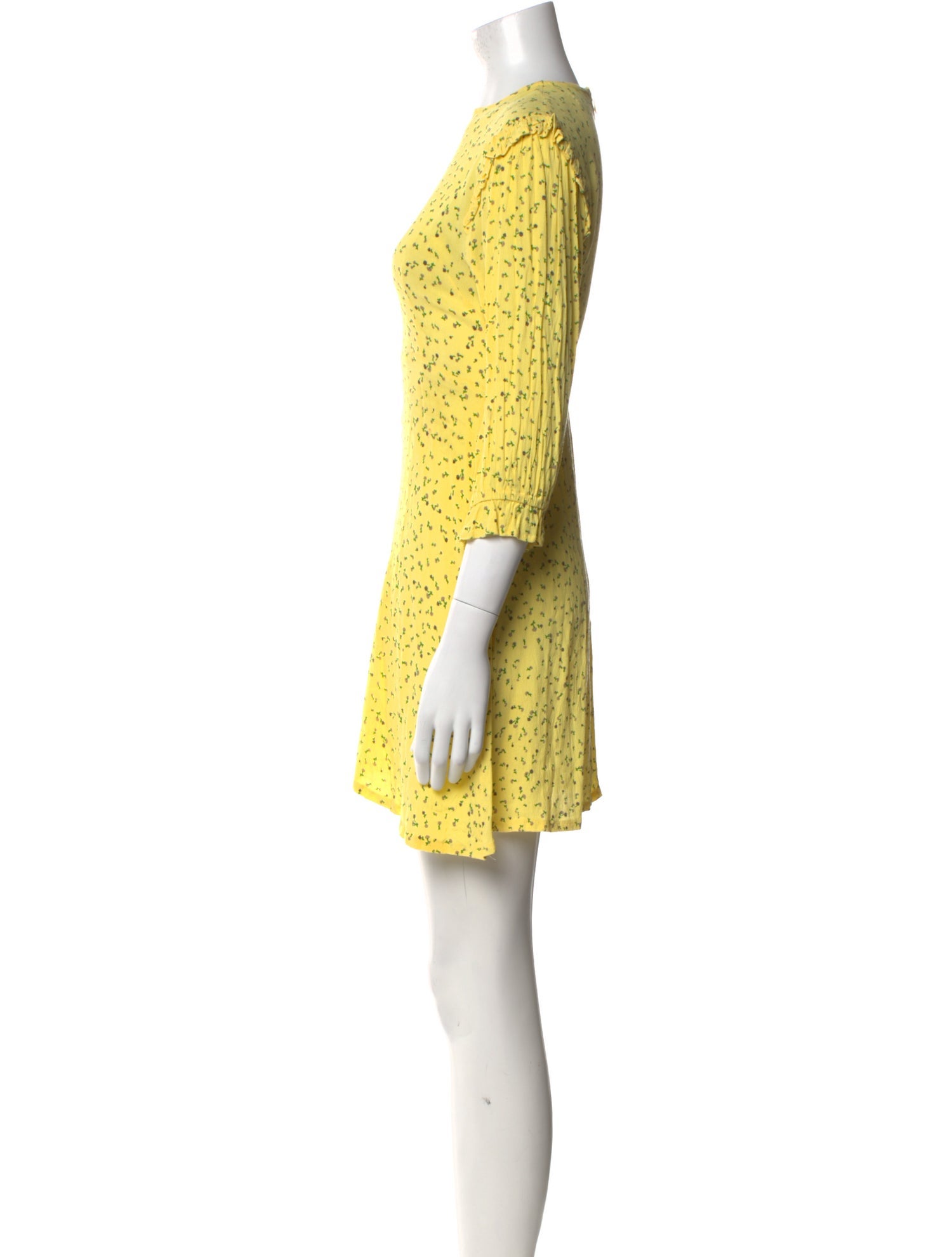 Faithfull The Brand Floral Print Mini Dress