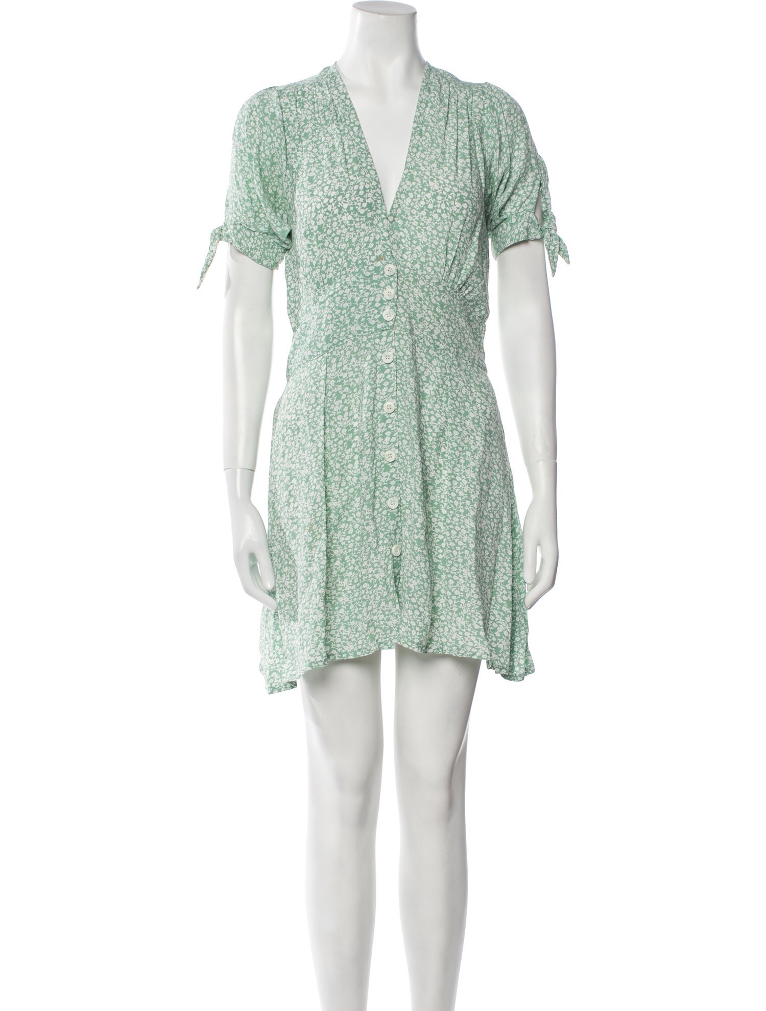 Faithfull The Brand Floral Print Mini Dress