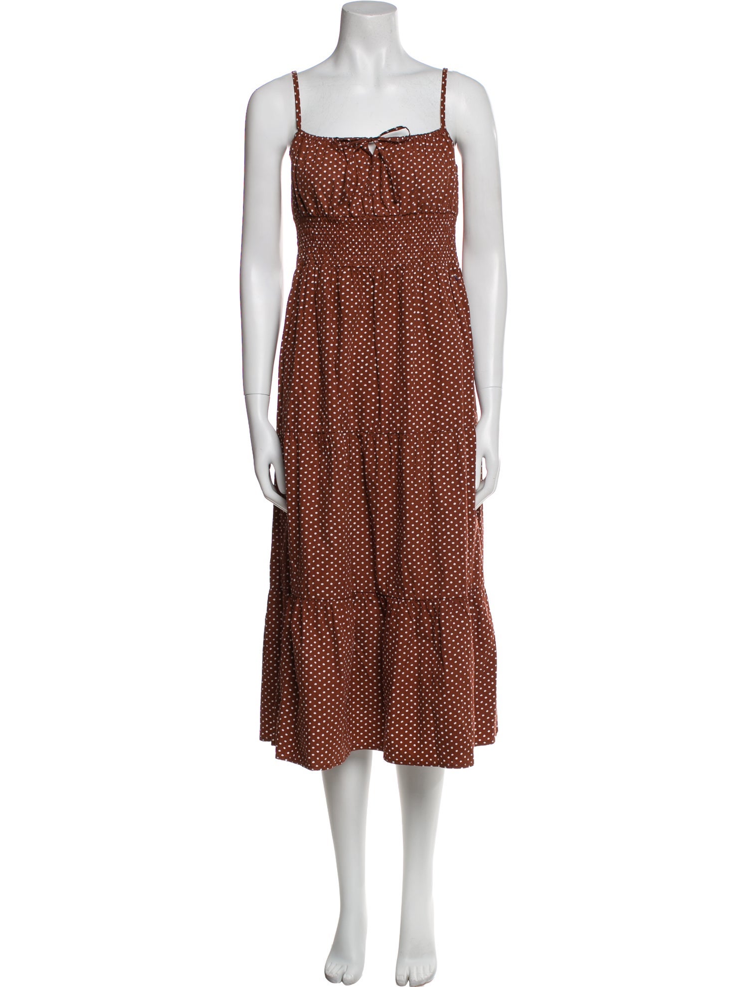 Faithfull The Brand Polka Dot Print Mini Dress