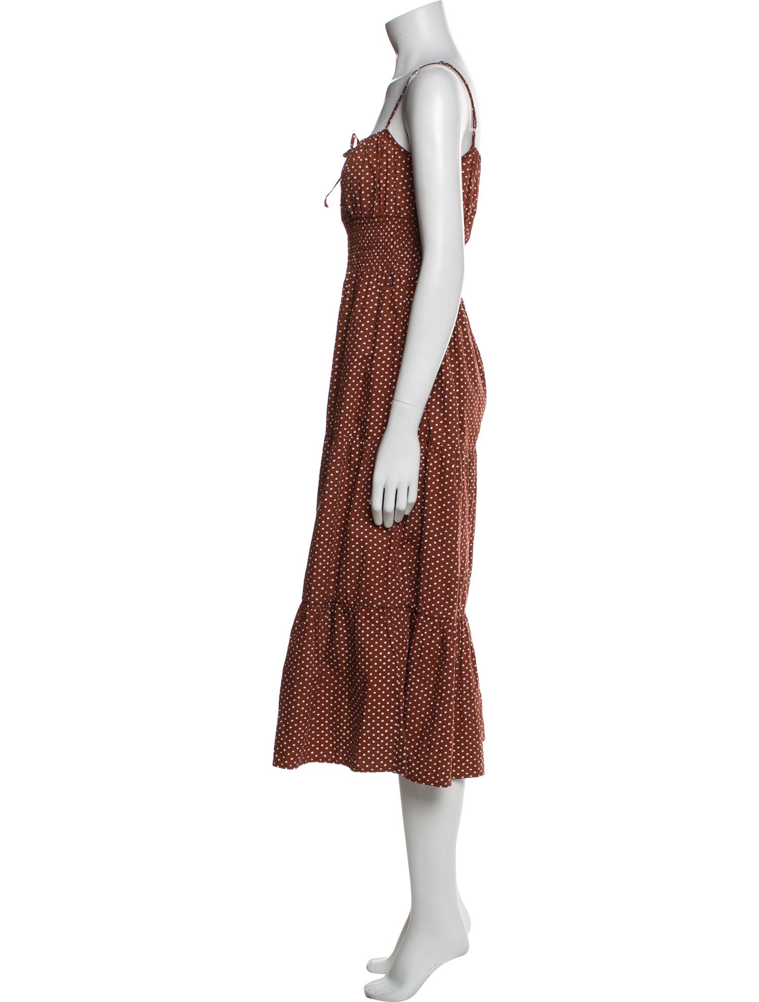 Faithfull The Brand Polka Dot Print Mini Dress