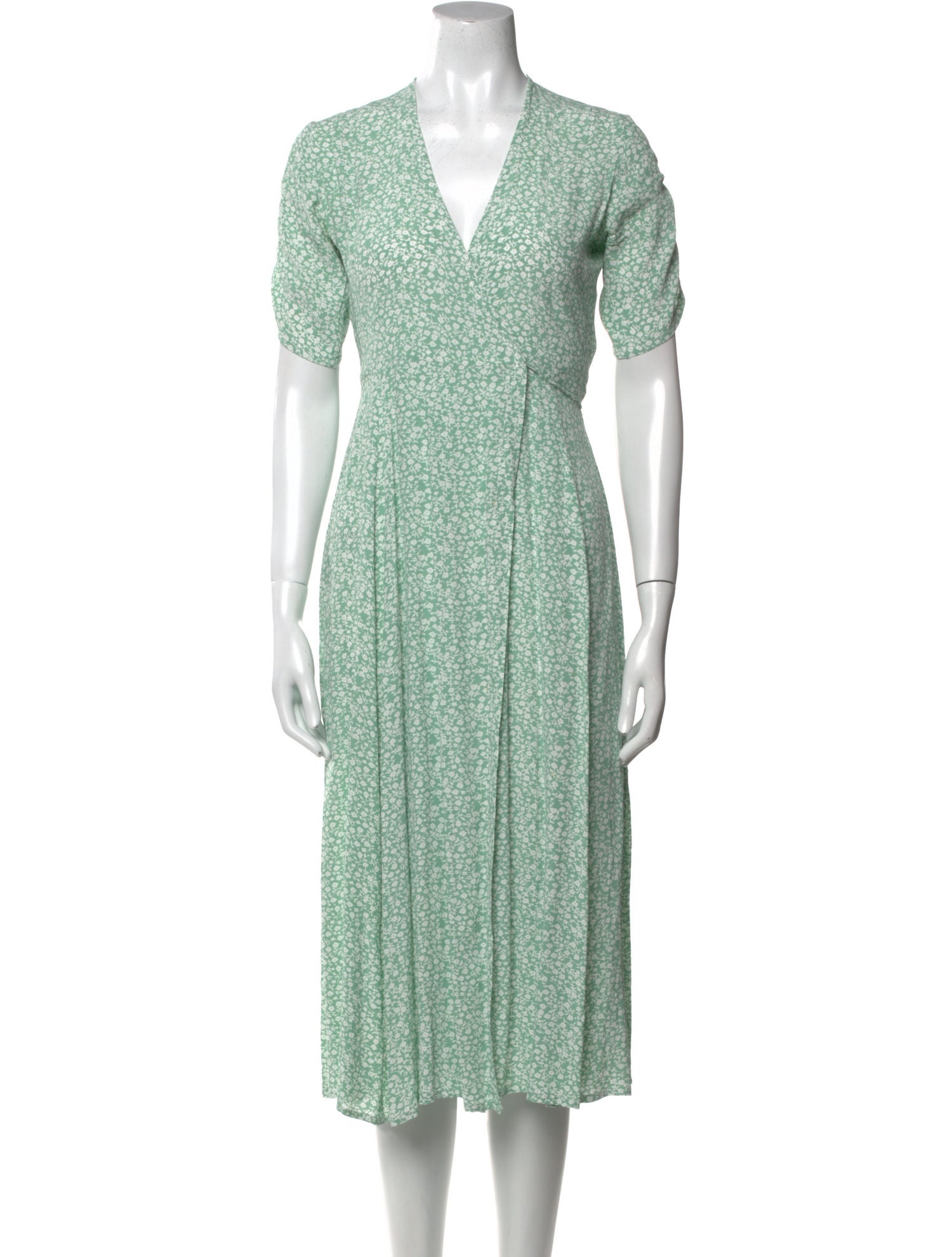 Faithfull The Brand Floral Print Midi Length Dress