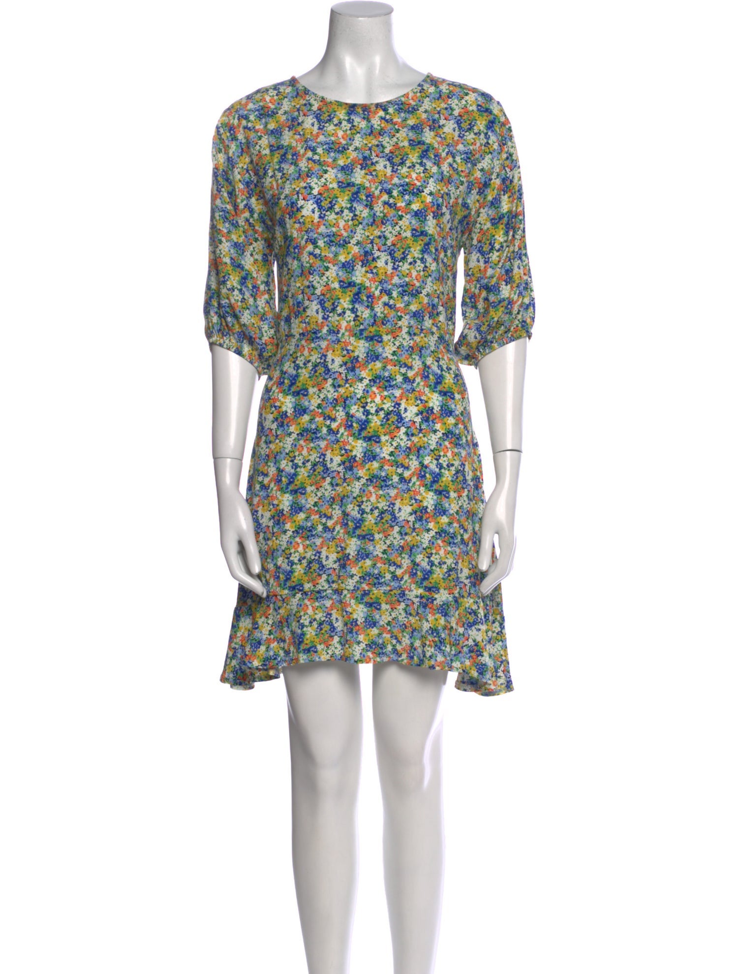 Faithfull The Brand Floral Print Mini Dress