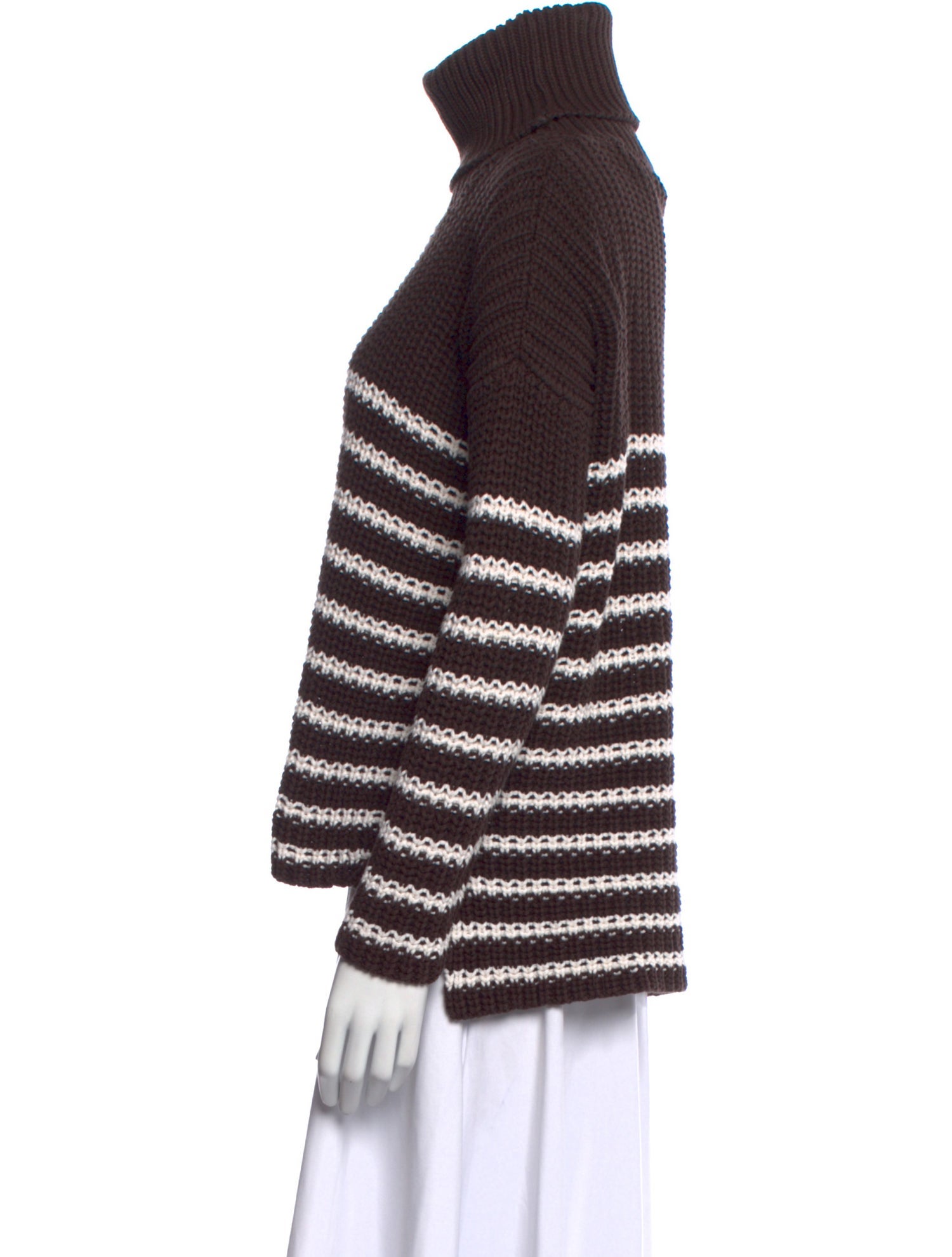 Faithfull The Brand Striped Turtleneck Sweater