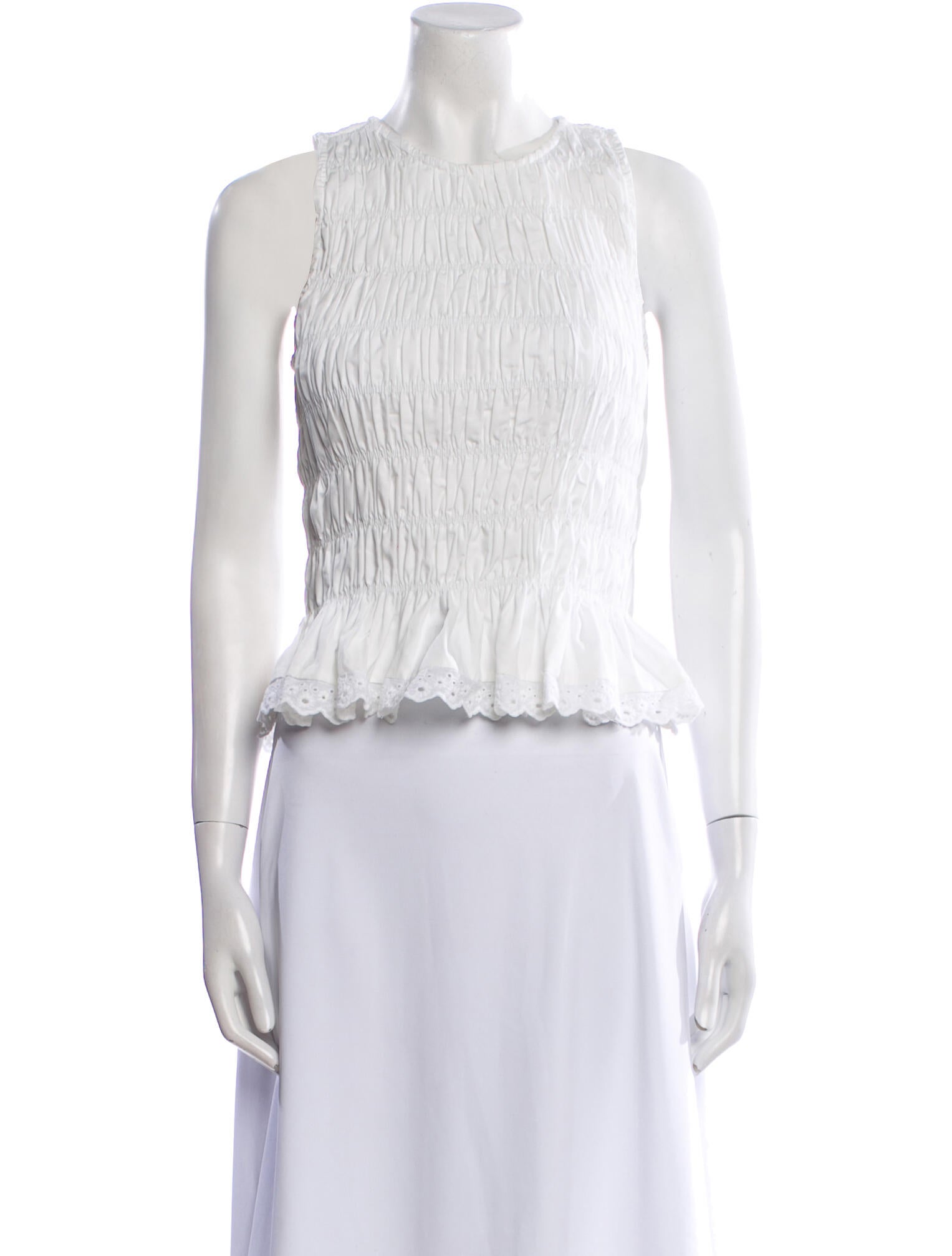 Faithfull The Brand Crew Neck Sleeveless Crop Top