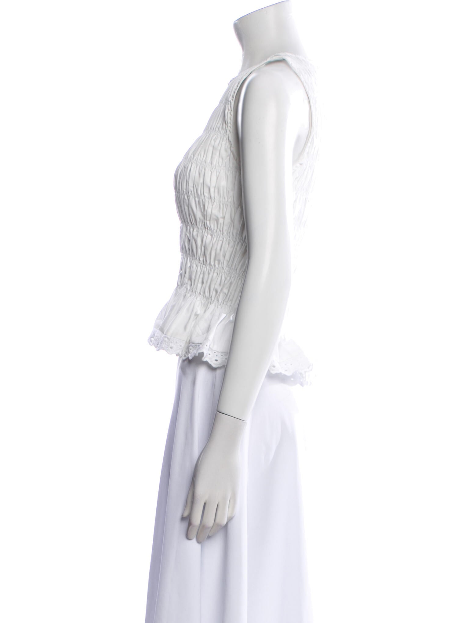 Faithfull The Brand Crew Neck Sleeveless Crop Top