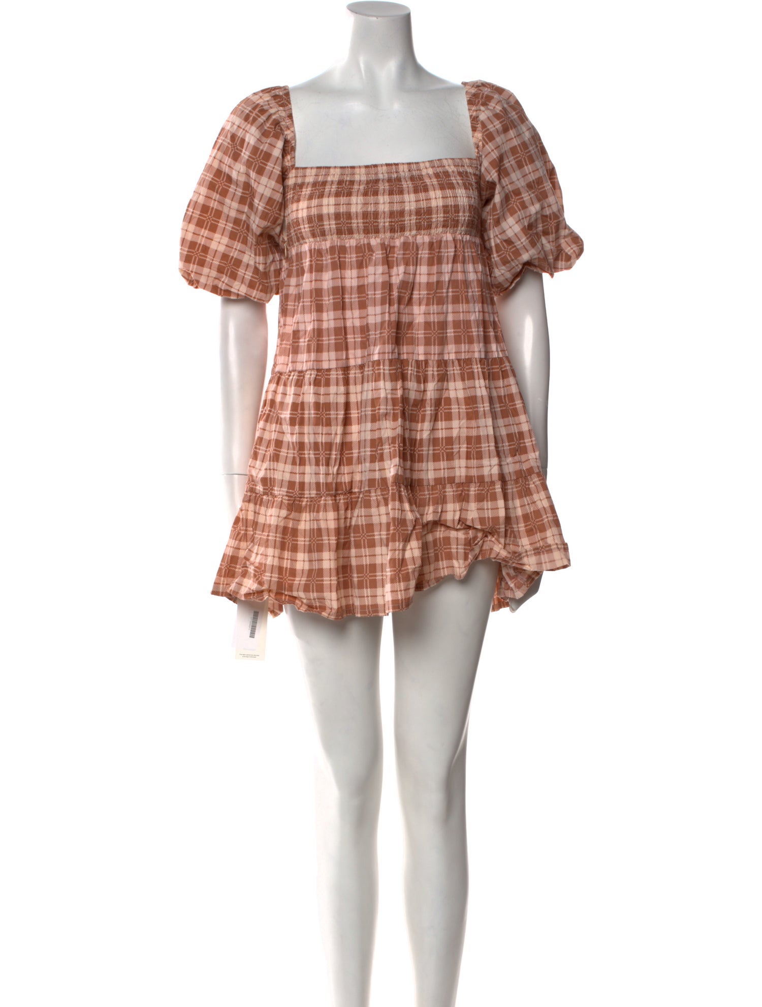 Faithfull The Brand Plaid Print Mini Dress