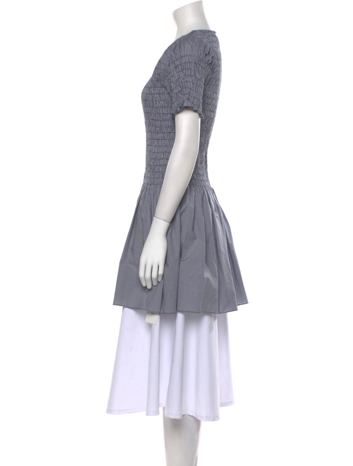 Faithfull The Brand Colorblock Pattern Mini Dress