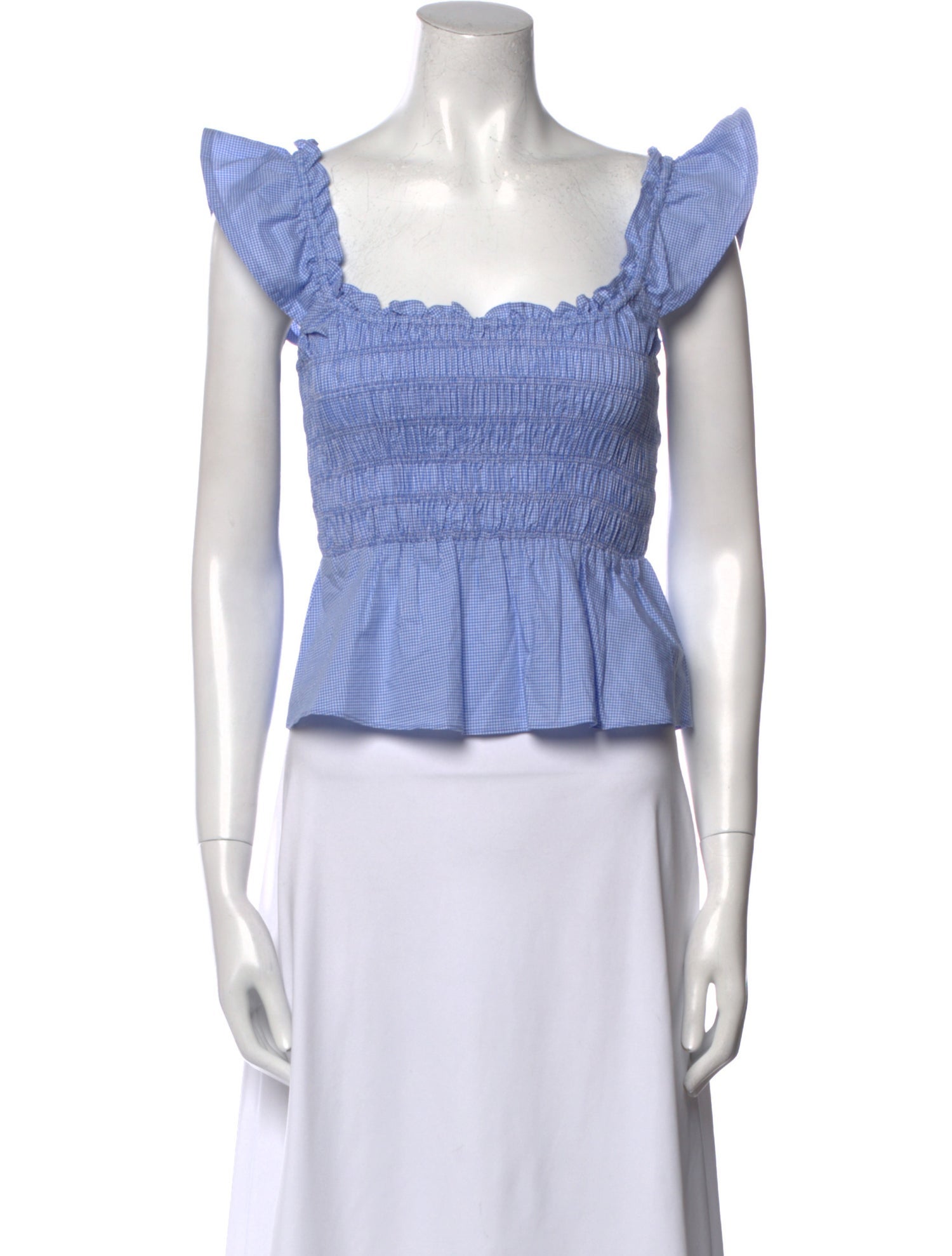 Faithfull The Brand Square Neckline Short Sleeve Crop Top w/ Tags