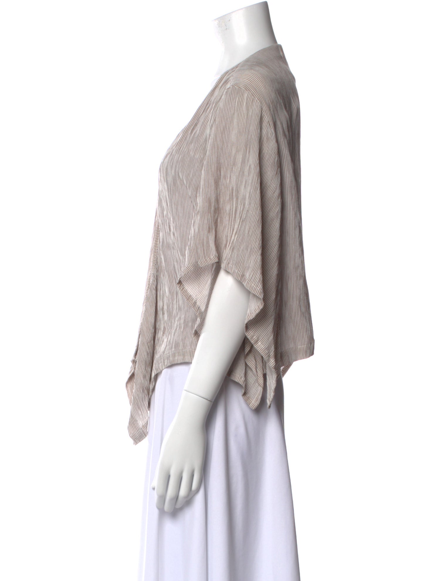 Faithfull The Brand Striped V-Neck Crop Top