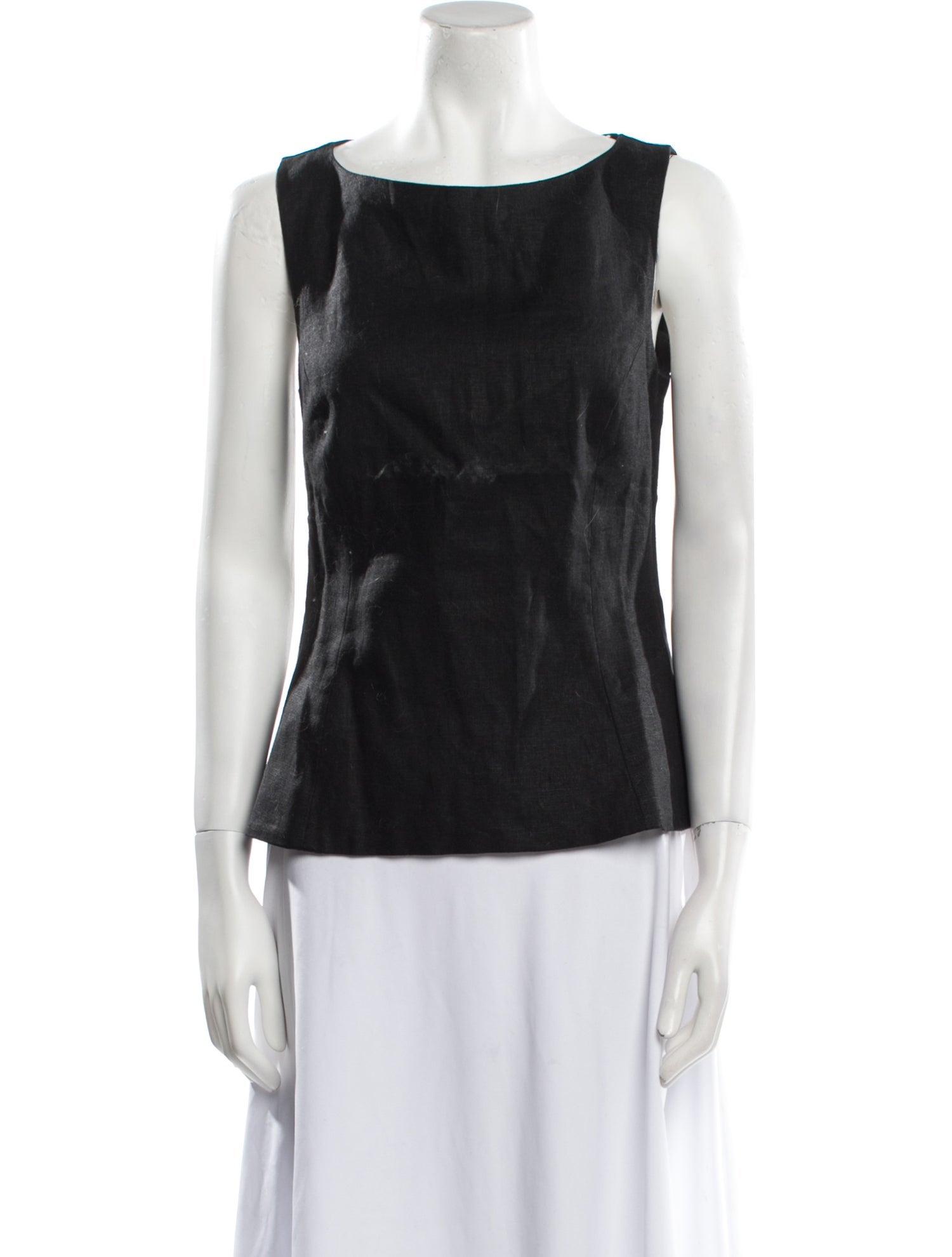 Faithfull The Brand Linen Bateau Neckline Top