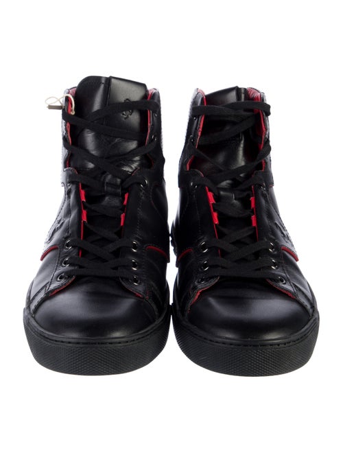 Tod's for Ferrari Leather Printed Sneakers