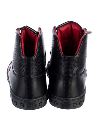 Tod's for Ferrari Leather Printed Sneakers