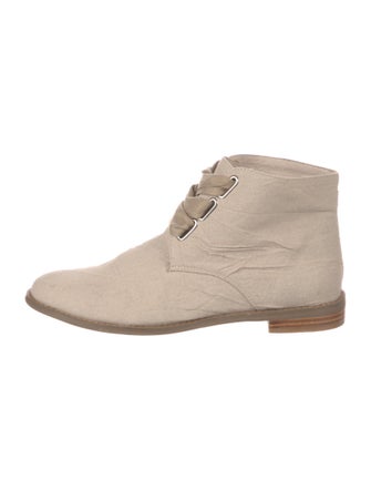 F-Troupe London Canvas Lace-Up Boots