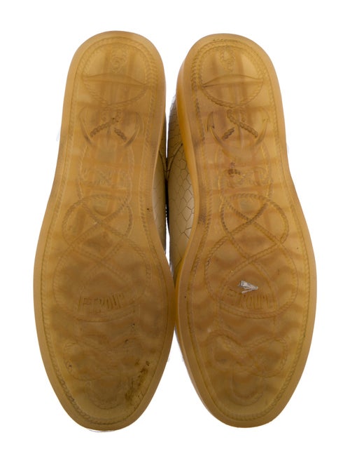 F-Troupe London Embossed Leather Animal Print Oxfords