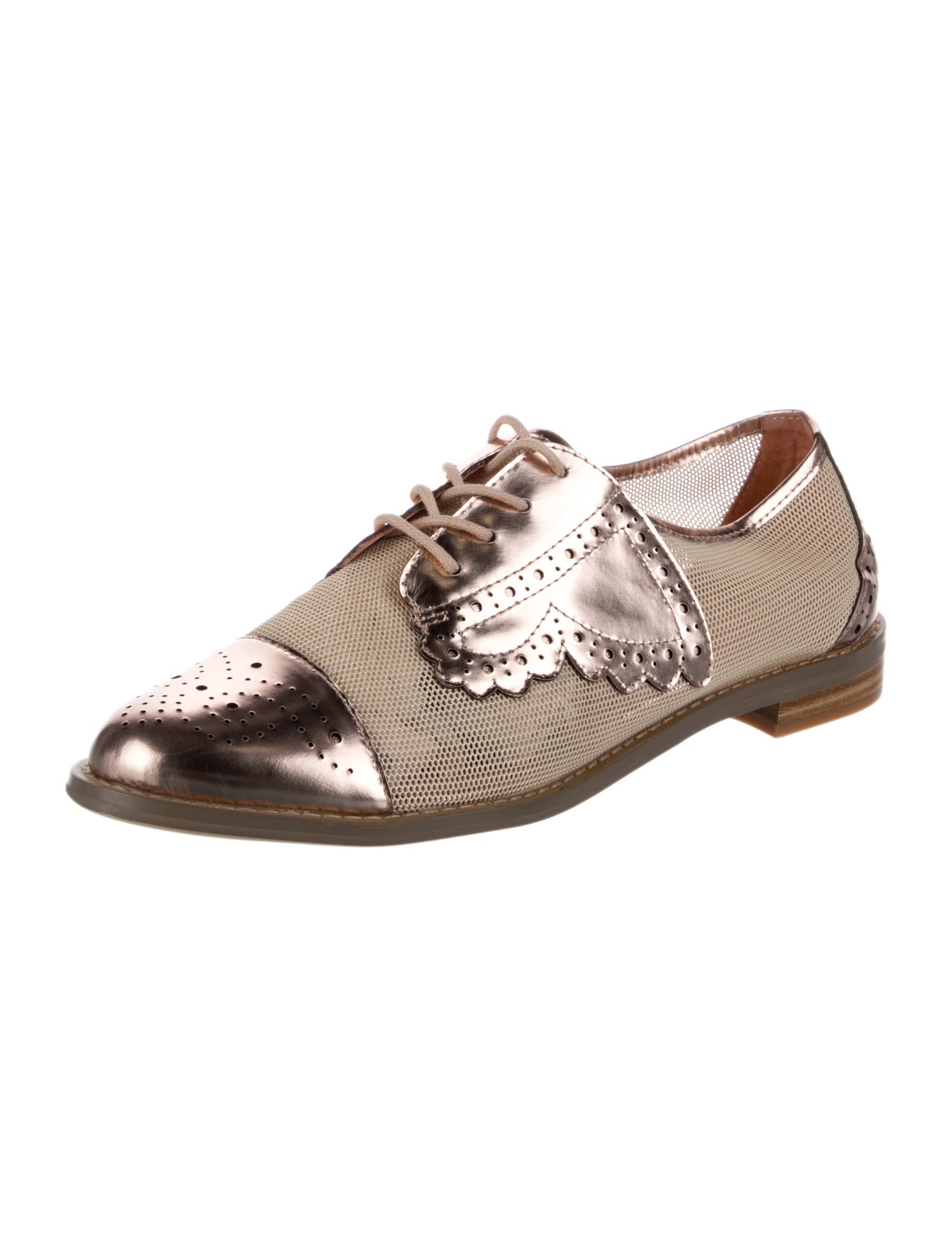 F-Troupe London Mesh Lasercut Accents Oxfords