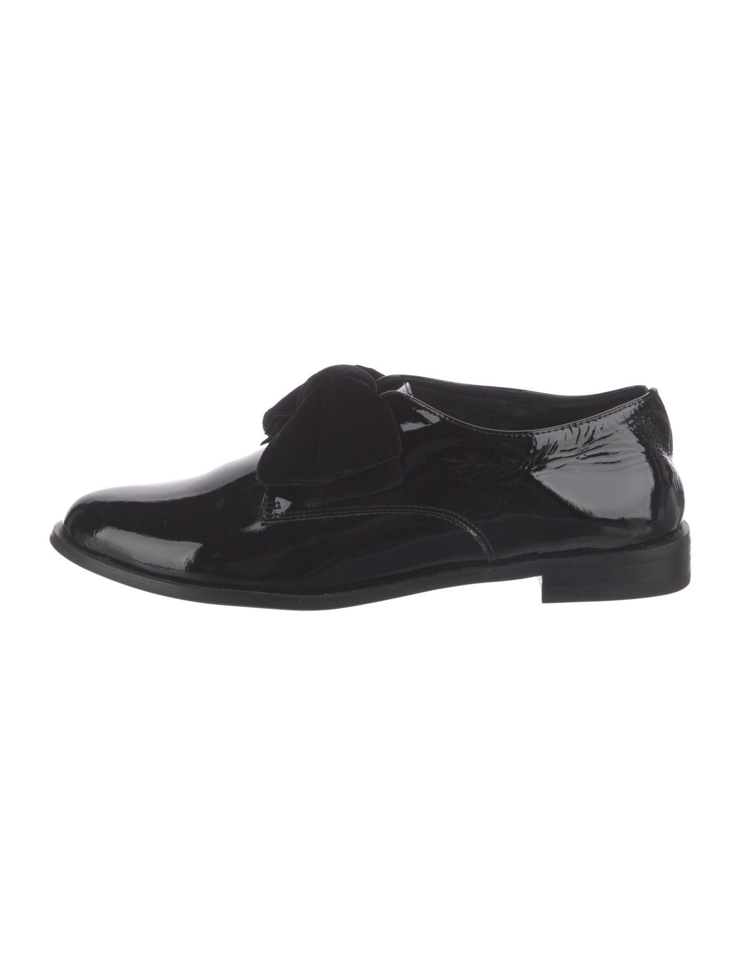 F-Troupe London Patent Leather Bow Accents Oxfords