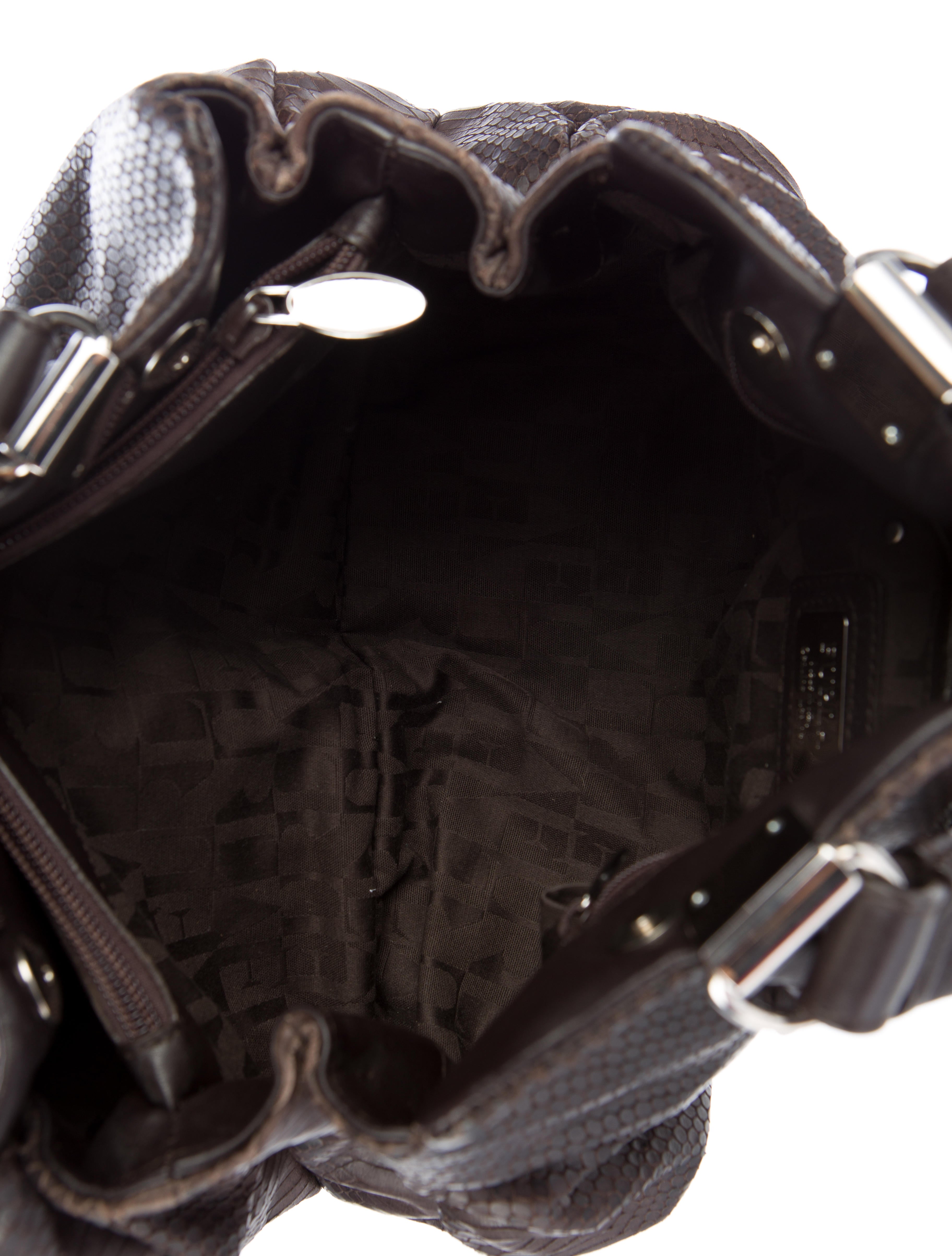 Furla Embossed Leather Handle Bag Handbags WFU20328 The RealReal