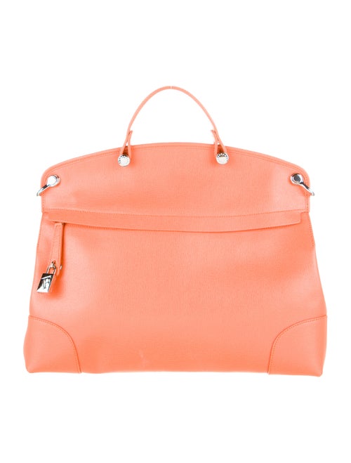 Furla Leather Shoulder Bag Orange