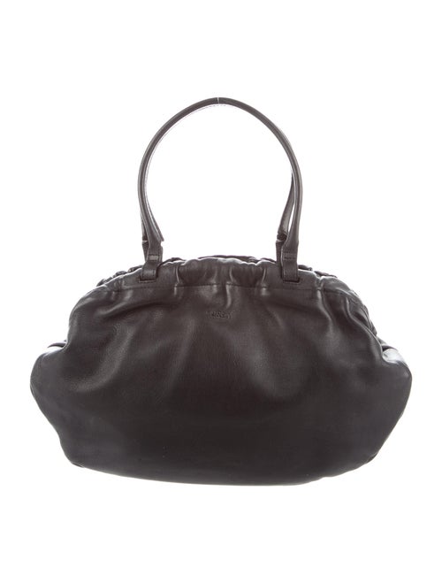 Furla Leather Frame Clutch Black
