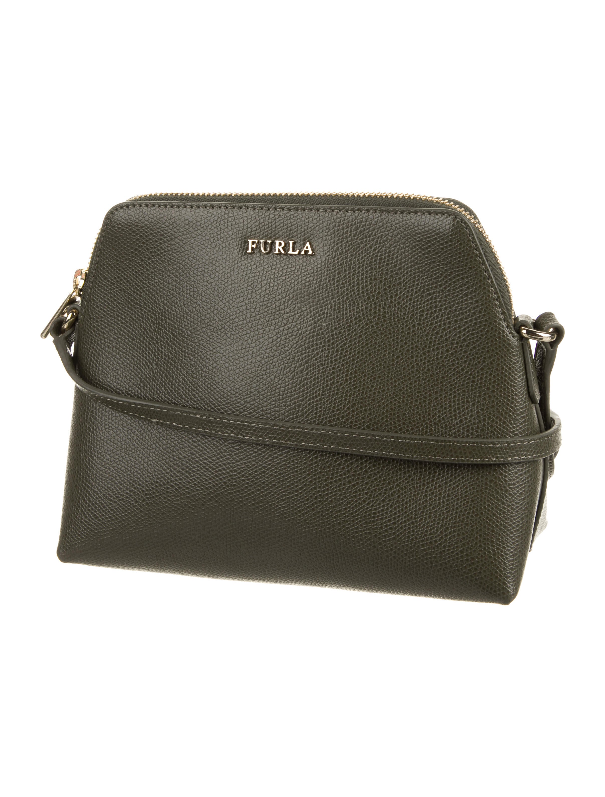 Furla Leather Crossbody Bag Green Crossbody Bags, Handbags WFU26953