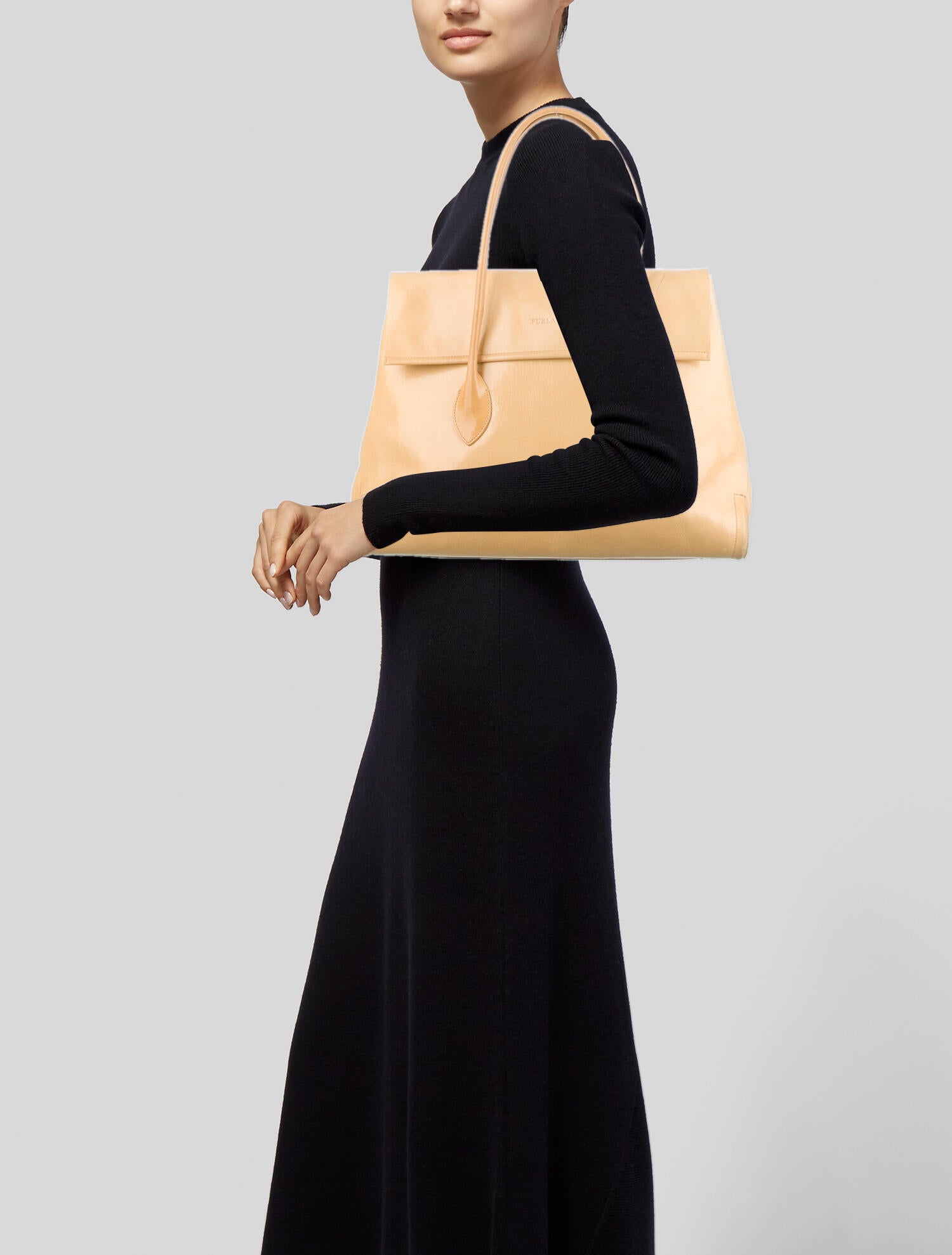 Furla Leather Shoulder Bag Yellow Shoulder Bags, Handbags WFU27347