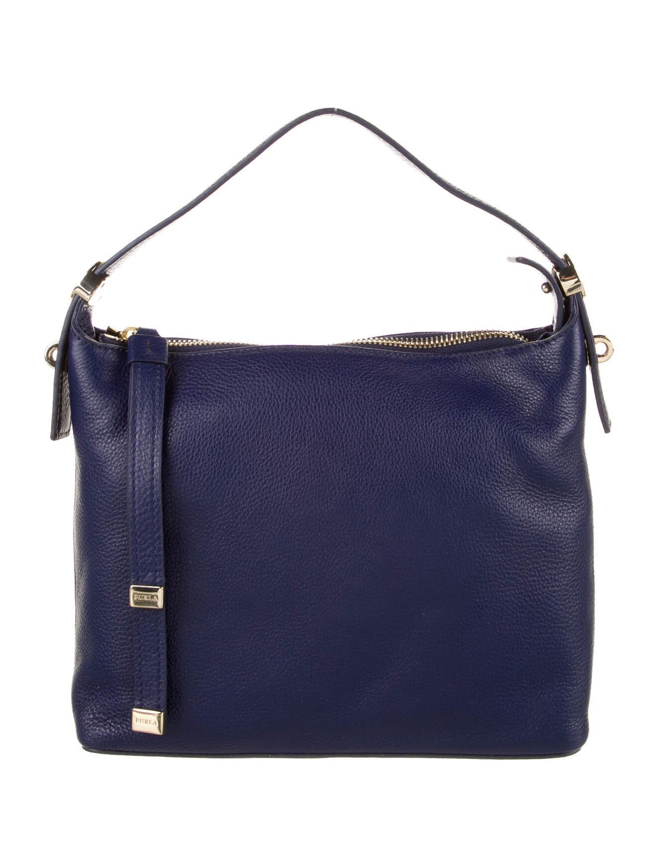 Furla Grained Leather Crossbody Bag Blue Crossbody Bags, Handbags